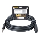 Cordon XLR 3 femelle - Jack 6.35 mâle Stéréo Premium 5m - BLACKCABLE 