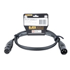 Cordon DMX 3 points mâle-femelle Premium - Longueur 1m - BLACKCABLE 