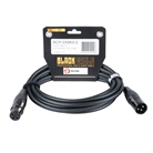 Cordon DMX 3 points mâle-femelle Premium - Longueur 3m - BLACKCABLE 