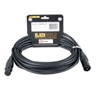 Cordon DMX 3 points mâle-femelle Premium - Longueur 5m - BLACKCABLE 