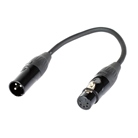 Cordon adaptateur BLACKCABLE Premium DMX 3p femelle - 5p mâle - 25cm
