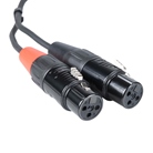 Cordon 2x XLR 3 mâle - 2x XLR 3 femelle - Premium - 0.6m - BLACKCABLE