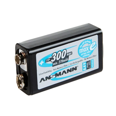 Accumulateur E ANSMANN sous blister - 300mAh, 8,4V