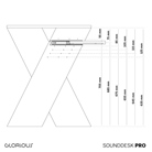 Station De Travail Compacte GLORIOUS Sound Desk Pro Black