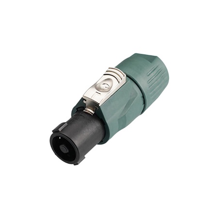 Fiche HP femelle de type speakON REAN RCLS4F-G - Vert 