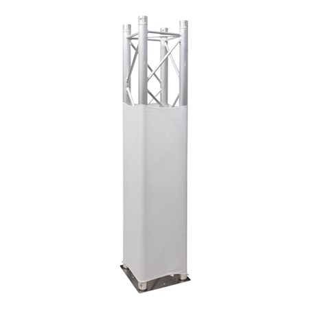Chaussette ou housse stretch pour structure carré 290mm - 1m blanche