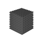 Foam200 - Pack de 10 mousses acoustiques pyramidales - gris