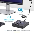 Duplicateur et effaceur autonome de clés USB 1:2
