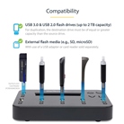 Duplicateur et effaceur autonome de clés USB 1:5