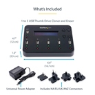 Duplicateur et effaceur autonome de clés USB 1:5