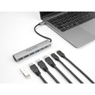 Hub USB 10Gb/s DELOCK 2 ports USB Type C, 2 USB Type A