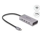 Hub USB 10Gb/s DELOCK 4 ports USB Type C et 1 USB Type C PD 85W