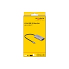 Hub USB 10Gb/s DELOCK 4 ports USB Type C et 1 USB Type C PD 85W