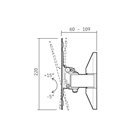 Support écran mural orientable et inclinable - VESA 200
