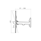 Support écran mural orientable et inclinable - VESA 400