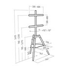 Colonne fixe pour écran - VESA 100 ERARD PRO MediaFix