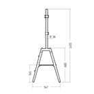 Colonne fixe pour écran - VESA 100 ERARD PRO MediaFix