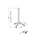 Colonne pour barre visio ERARD PRO Kanago 1200L