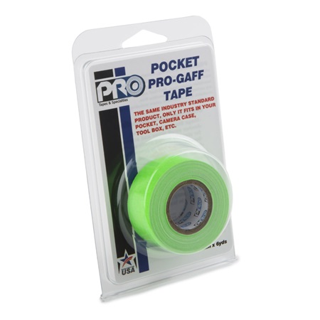 Gaffer US GAF PRO TAPES Pro Gaff® - 24mm x 5,4m Vert Fluo 