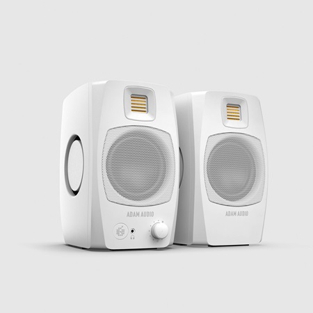 D3V Adam Audio - paire d'enceinte de proximité 80W + 40W - blanc