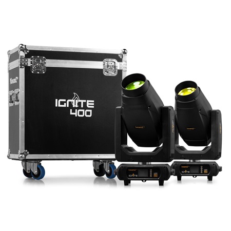 Ignite 400 - pack de 2 lyres Beam/Spot/Wash 400W led BeamZ Pro