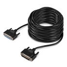 ILDA20 - Cordon ILDA M/F subd25 noir - longueur 20m