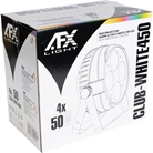 Par led slim 4 x 50W Blanc Variable AFX Light Club White 450