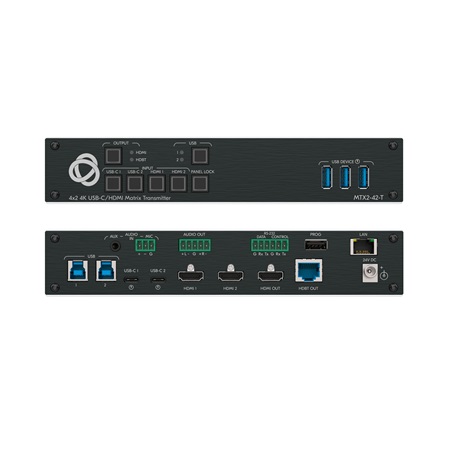 Emetteur matriciel HDMI et USB 3.0 HDBaseT KRAMER MTX2-42-T  4K @60Hz