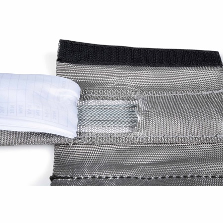 Elingue tubulaire armée grise (dite Steelflex ou Softsteel) 2T 1M