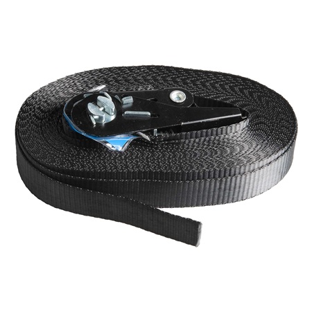 Sangle d'arrimage une partie 25mm 10m standard noire