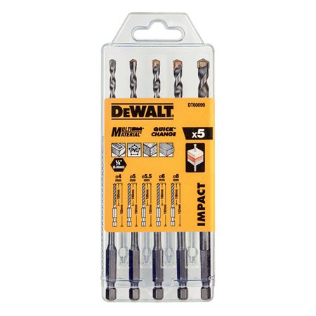 Coffret de 5 forets multi-matériaux DEWALT