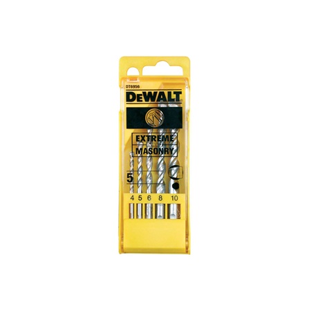 Coffret de 5 forets béton Extreme diam : 4, 5, 6, 8, 10 mm DEWALT