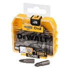 Boite de 25 embouts de vissage PZ2 25 mm DEWALT