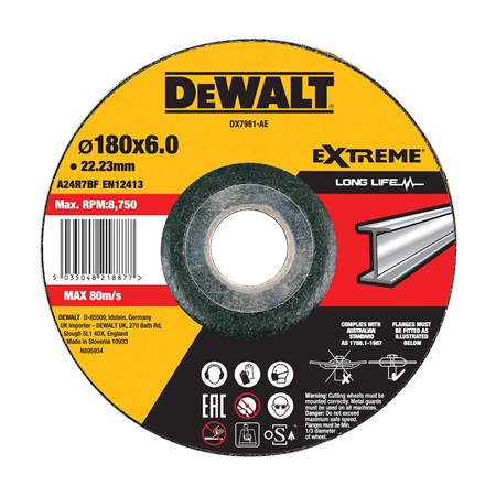 Disque à ébarber métal Extreme 2X 180 x 6 mm – Meulage acier & inox