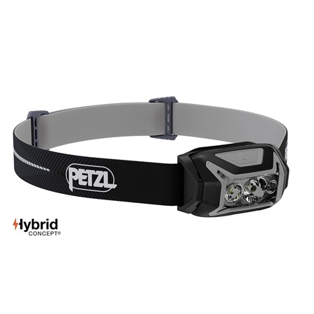 Lampe frontale blanche et rouge Led PETZL Actik Core - Noir
