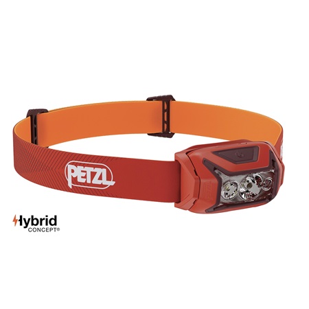Lampe frontale blanche et rouge Led PETZL Actik - Rouge
