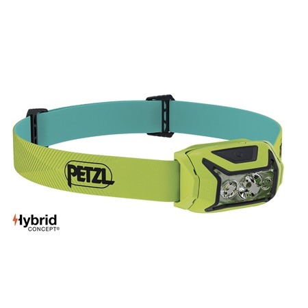 Lampe frontale blanche et rouge Led PETZL Actik - Vert