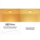 Lot de 6 filtres adhésif LEE FILTERS ZIRCON 807 Warm Amber 4