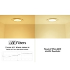 Lot de 6 filtres adhésif LEE FILTERS ZIRCON 807 Warm Amber 4