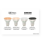 Lot de 6 filtres adhésif LEE FILTERS ZIRCON 807 Warm Amber 4