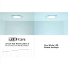 Lot de 6 filtres adhésif LEE FILTERS ZIRCON 809 Warm Amber 8