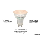 Lot de 6 filtres adhésif LEE FILTERS ZIRCON 809 Warm Amber 8