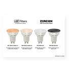 Lot de 6 filtres adhésif LEE FILTERS ZIRCON 809 Warm Amber 8