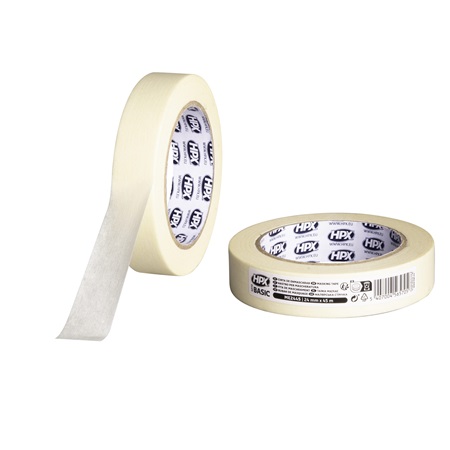 Adhésif papier de masquage standard HPX - 24mm x 45m Beige Clair