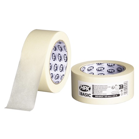 Adhésif papier de masquage standard HPX - 48mm x 45m Beige Clair