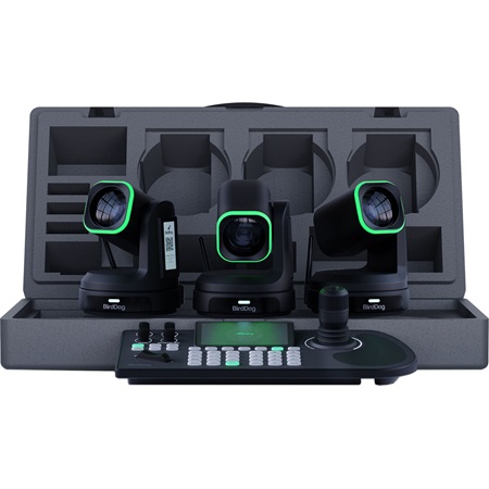 Bundle de 3 caméra PTZ 4K HDMI et USB-C BirdDog X1 Ultra