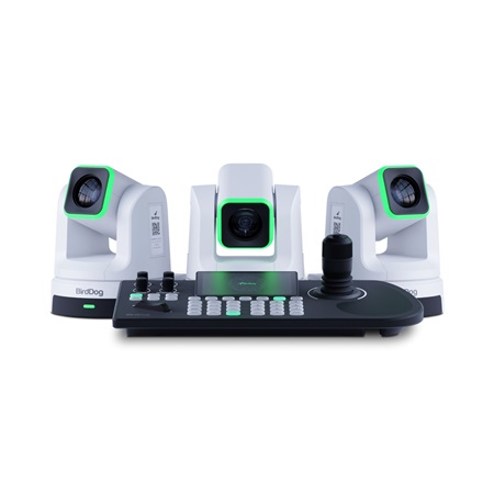 Bundle de 3 caméra PTZ 4K 12G-SDI, HDMI 2.0 et USB-C BirdDog X5 Ultra