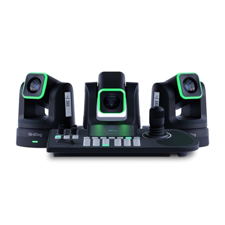 Bundle de 3 caméra PTZ 4K 12G-SDI, HDMI 2.0 et USB-C BirdDog X5 Ultra