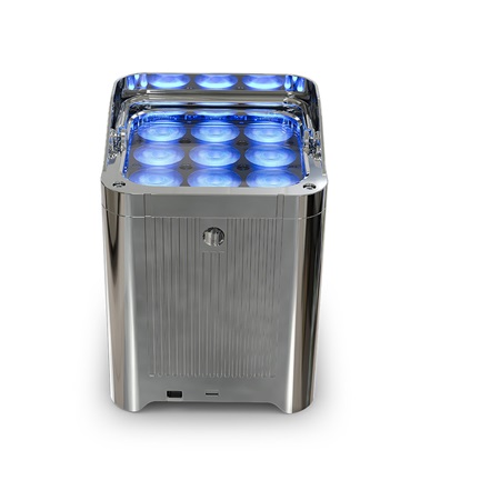 WELL FIT X - pack de 6 pars led sur batterie 9 x 7,5W + flight Chauvet