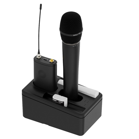 Chargeur pour 2 batteries ou 2 émetteurs HF DPA N-series + alim